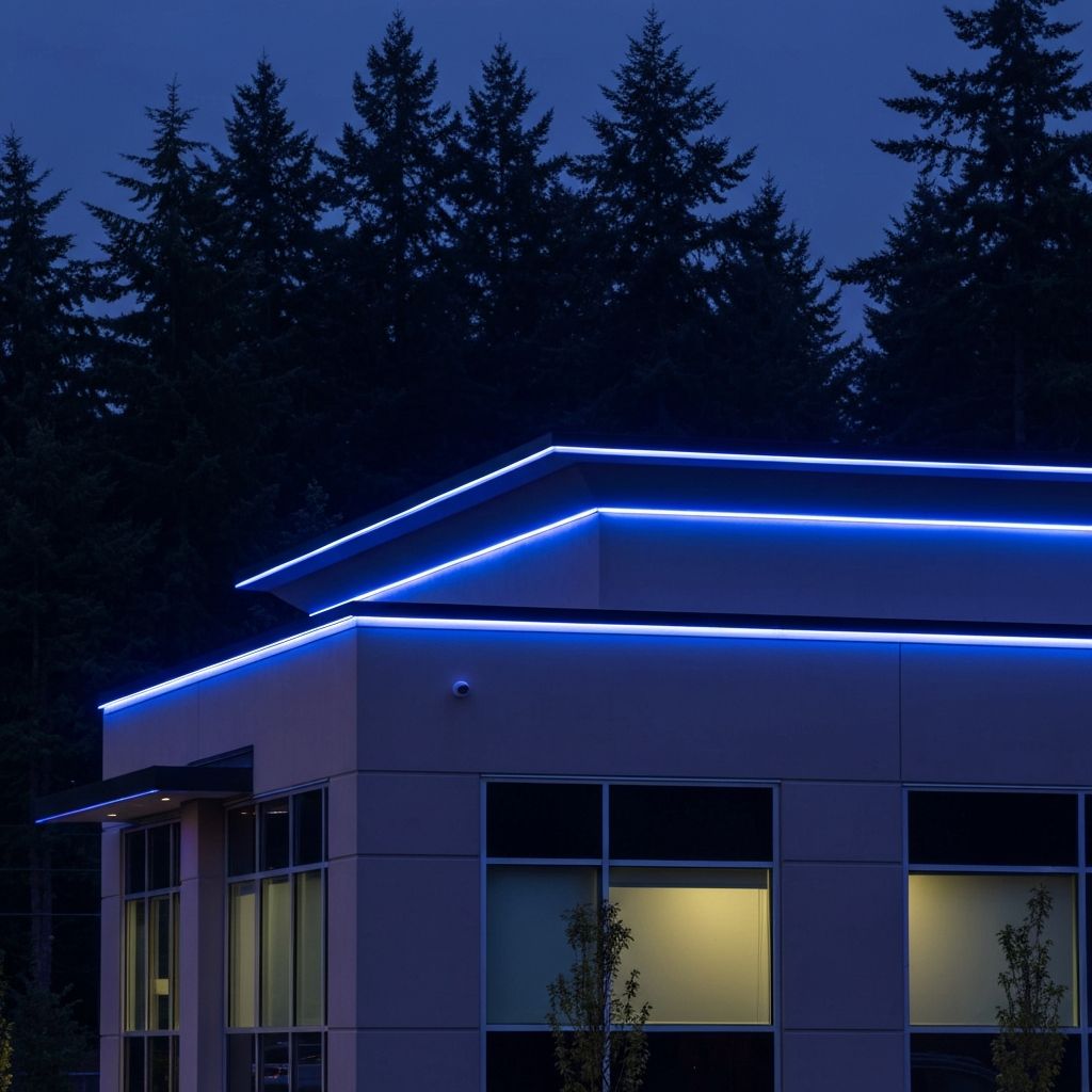 Professional LED trim lighting installation